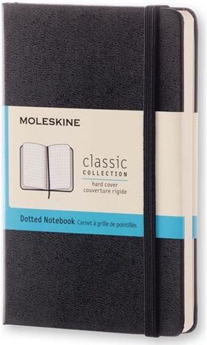 Notitieboek Moleskine pocket 90x140 dots hc zw 1 Stuk