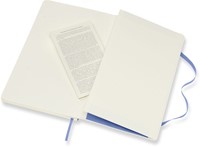 Notitieboek Moleskine large 130x210mm blanco soft cover hydrangea blue-1