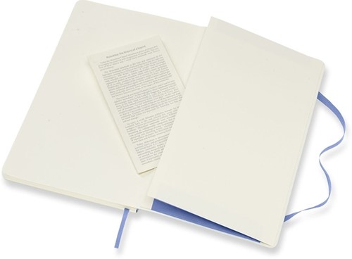 Notitieboek Moleskine large 130x210mm blanco soft cover hydrangea blue-1