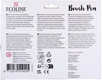 Brushpen Talens Ecoline set 15 stuks assorti 15 Stuk-1