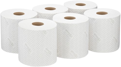 Poetspapier WypAll L10 1laags 800 vel wit 6 Rol-2