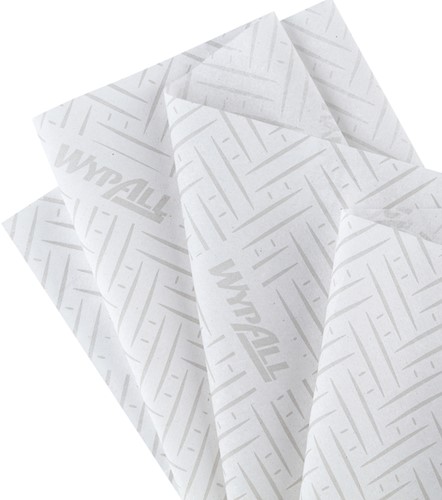 Poetspapier WypAll L10 GeneralClean 1-laags 800 vel wit 7256-2