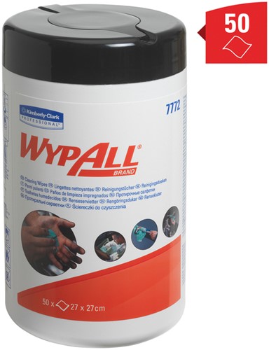 Reinigingsdoek WypAll bus 1laags 6x50 vel groen 6 Pot-3