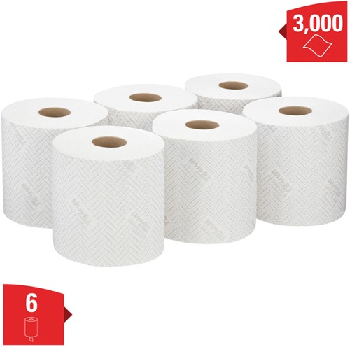 Poetspapier WypAll L10 1laags 500 vel wit 6 Rol-2