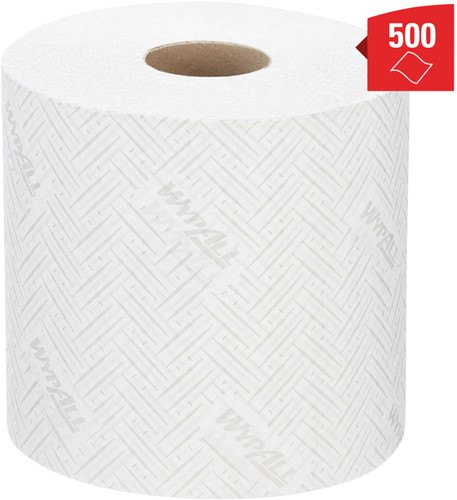 Poetspapier WypAll L10 GeneralClean 1-laags 500 vel wit 7406-3