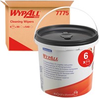 Reinigingsdoek WypAll PowerClean emmer 1-laags 6x90 vel groen 7775