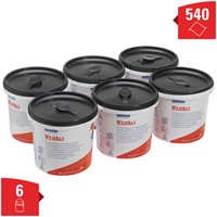 Reinigingsdoek WypAll emmer 1laags 6x90 vel groen 6 emmer-2