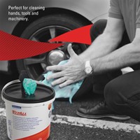 Reinigingsdoek WypAll emmer 1laags 6x90 vel groen 6 emmer-3