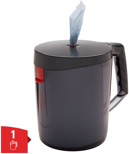 Poetspapierdispenser WypAll L10 draagbaar zwart 1 Stuk-2