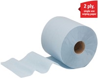 Poetspapier WypAll L20 GeneralClean 2-laags 336 vel blauw 7302-1