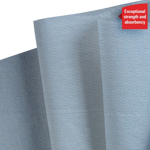 Poetspapier WypAll L20 GeneralClean 2-laags 336 vel blauw 7302-2