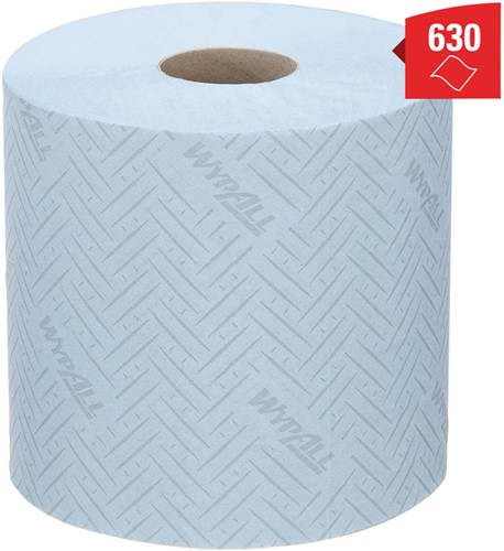 Poetspapier WypAll L10 1laags 630 vel blauw 6 Rol-3