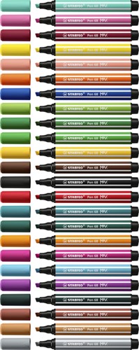 Viltstift STABILO Pen 68/24 Max Arty 24st assorti 24 Stuk-2