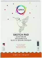 Schetsblok Qrea  A4 24vel 120gr spiraal 24 Vel