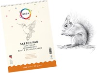 Schetsblok Qrea  A4 24vel 120gr spiraal 24 Vel-1