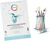 Aquarelblok Qrea A3 20vel 200gr spiraal 20 Vel-1