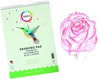 Tekenblok Qrea A3 24vel 160gr spiraal 24 Vel-1