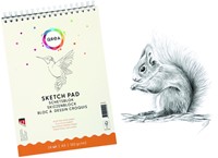 Schetsblok Qrea  A5 24vel 120gr spiraal 24 Vel-1