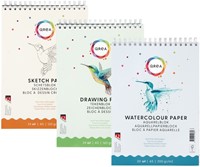 Schetsblok Qrea  A5 24vel 120gr spiraal 24 Vel-3