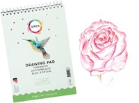 Tekenblok Qrea A5 24vel 160gr spiraal 24 Vel-1