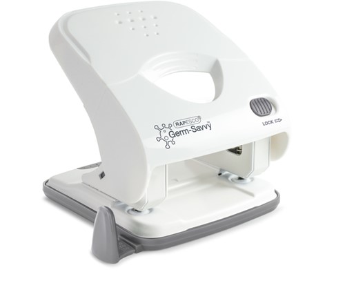 Perforator Rapesco Germ-Savvy X5-40ps 2gaats wit 1 Stuk