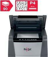Papiervernietiger Rexel Optimum Auto+ 90X snippers 4x28mm-11