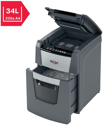 Papiervernietiger Rexel Optimum Auto+ 90X snippers 4x28mm-13