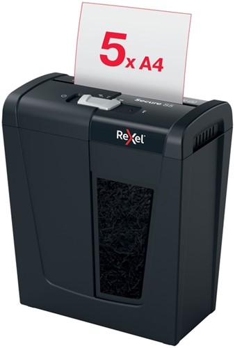 Papiervernietiger Rexel Secure S5 stroken 6mm 1 Stuk-3