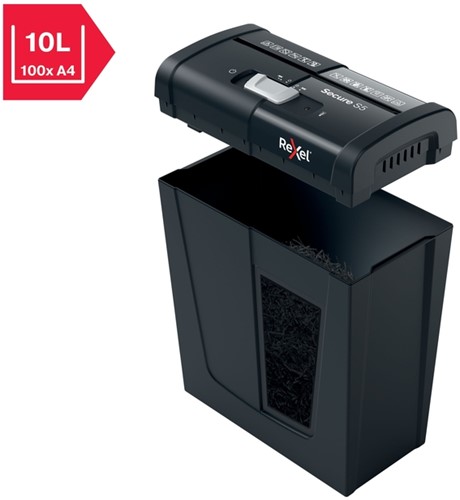 Papiervernietiger Rexel Secure S5 stroken 6mm 1 Stuk-10