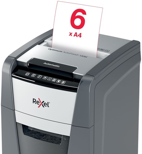 Papiervernietiger Rexel Optimum Auto 130M 2x15mm 1 Stuk-9