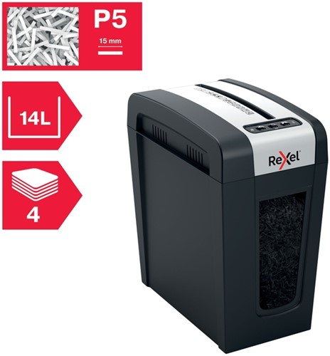Papiervernietiger Rexel Secure MC4-SL snippers 2x15mm-14