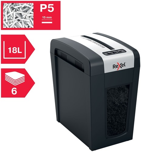Papiervernietiger Rexel Secure MC6-SL snippers 2x15mm-14