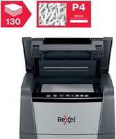 Papiervernietiger Rexel Optimum Auto+ 130X P4 snippers 4x28mm-2