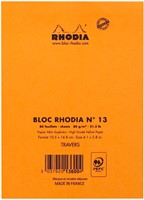 Schrijfblok Rhodia A6 lijn 80vel 80gr oranje 1 Stuk-3