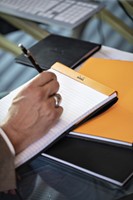 Schrijfblok Rhodia A6 lijn 80vel 80gr oranje 1 Stuk-3