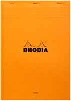 Schrijfblok Rhodia A4 lijn 80vel 80gr or 1 Stuk