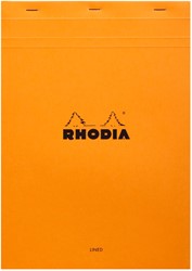 Schrijfblok Rhodia A4 lijn 80vel 80gr or 1 Stuk