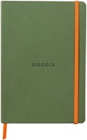 Notitieboek Rhodia A5 lijn 80 vel 90gr saliegroen 1 Stuk