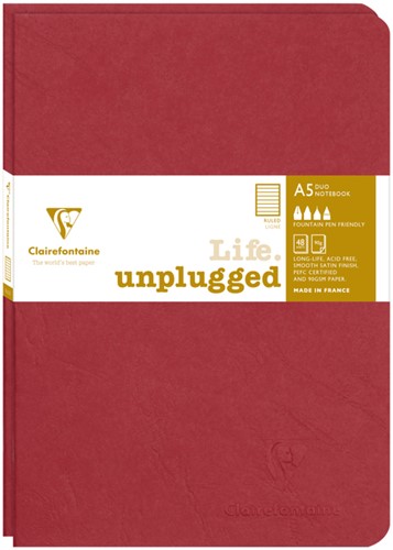 Schrift Clairefontaine A5 lijn 96pag 90gr rd 2st 2 Stuk
