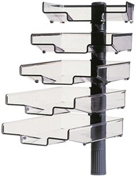 Brievenbak Hansa met 360 graden zwenkarm 5st zwart 1 Stuk