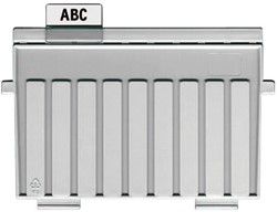 Scheidingsplaat kaartenbak Han A5 dwars lichtgrijs 1 Stuk
