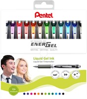 Gelschrijver Pentel BL77 Energel M 12st assorti 12 Stuk