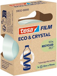 Plakband Tesa eco crystal 59032 19mmx10m tr 1 Stuk