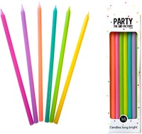 Kaarsje Haza long bright 15cm 16 stuks assorti 16 Stuk-2