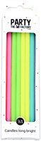 Kaarsje Haza long bright 15cm 16 stuks assorti 16 Stuk-3