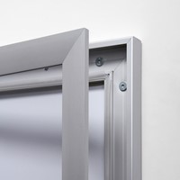 Vergrendelbaar Notitiebord Indoor Zilver 8x A4 1 Stuk-1
