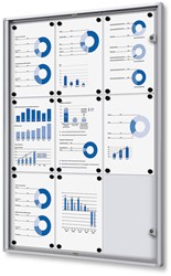Vergrendelbaar Notitiebord Indoor Economy 9x A4 1 Stuk