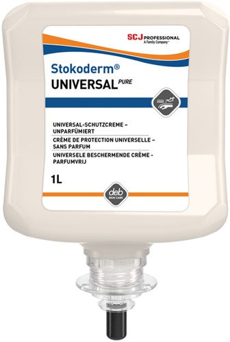 Handcreme SCJ Stokoderm Universal parfumvrij 1L 1 Liter