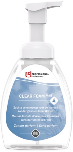 Handzeep SCJ Clear Foam Pure parfumvrij 250ml 250 Milliliter