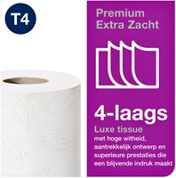 Toiletpapier Tork T4 Premium 4laags 150 vel wit 42 Rol-2